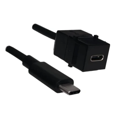 Afbeelding van BACHMANN Keystone USB 3.1 koppeling type C female/female, 0,5 m