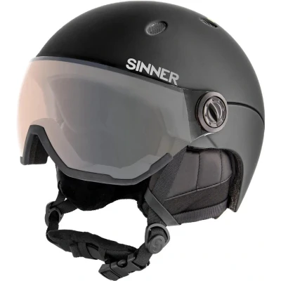 Afbeelding van Skihelm Sinner Titan Visor Trans / Matte Black 55 58 cm