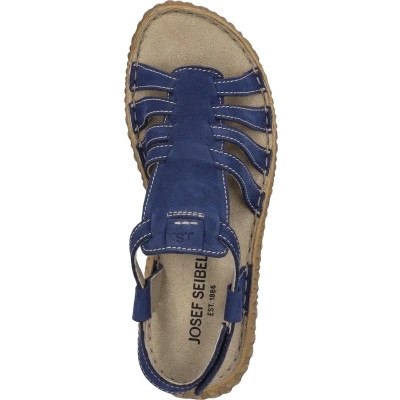 Afbeelding van Josef Seibel Ronja 07 Sandalen met sleehak, Dames, Maat: 41, Ocean Leer