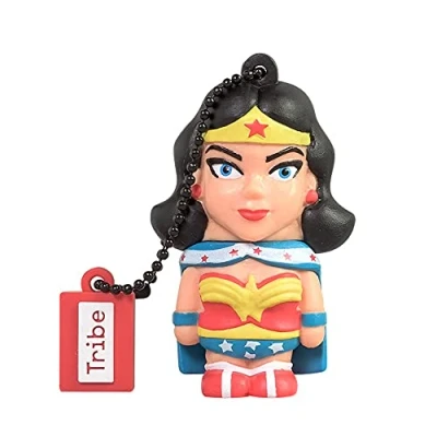 Afbeelding van Tribe Warner Bros DC Comics Wonder Woman USB stick 16 GB 2.0 Flash Drive van rubber met sleutelhanger
