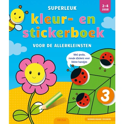 Afbeelding van Deltas Superleuk kleur en stickerboek voor de allerkleinsten (2 4 jaar)