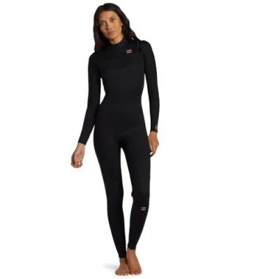 Afbeelding van Billabong Chestzip Wetsuit, Dames, Maat: 14, Blk