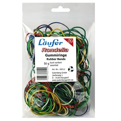 Afbeelding van Läufer Rondella 69212 rubberen ringen, verschillende maten, 50 g zak, kleurrijk, bijzonder duurzaam