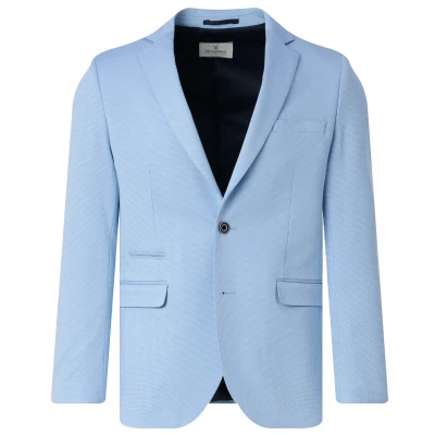 Afbeelding van The Blueprint Premium Mix &amp; Match Colbert Heren Lichtblauw dessin