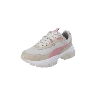 Afbeelding van PUMA Cassia Via Dames Sneakers Gebroken wit/Rood Maat 42