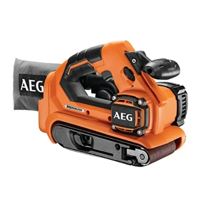 Afbeelding van AEG BHBS18 75BL 0 accu bandschuurmachine, 18 V, met stofafzuiging, bandlengte 457 mm/schuurbreedte: 75 mm, zonder