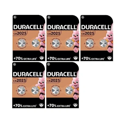Afbeelding van 10 x Duracell CR 2025 (5 blisters van 2 batterijen) batterijen (CR 2025)