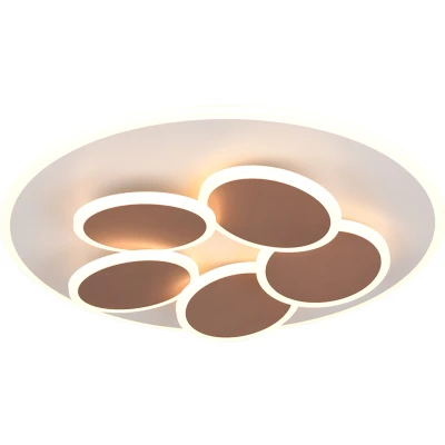 Afbeelding van Trio Moderne plafondlamp Mandala roodkoper Ø 48cm 653210676