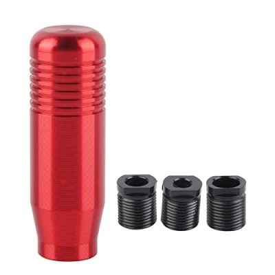 Afbeelding van Akozon Auto Versnellingspook Aluminiumlegering Gear Knop 8,5 cm Hendel Stick Pen Handvat Hoofd Styling Accessoires (rood)