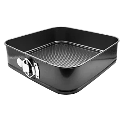 Afbeelding van Abcsea 1 Stuk Vierkante Veervorm, Puddingpan, Springvorm, Antiaanbaklaag, PFOA vrij, Robuust mm Koolstofstaal, 28 cm
