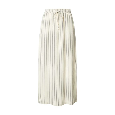 Afbeelding van Selected Femme Slfviva Striped Ankle SUN Maxirok sandshell, Dames, Maat: 34, Sandshell