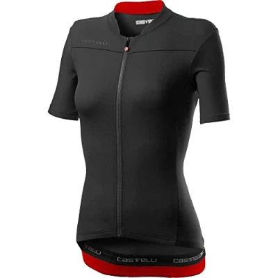 Afbeelding van Castelli Fietsshirt Dames Zwart Rood CA Anima 3 Jersey Light Black/Red XL