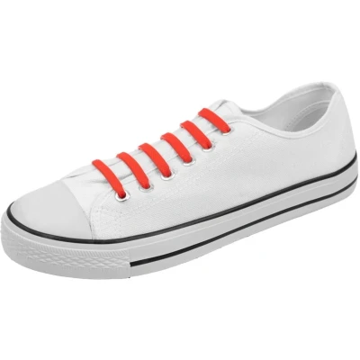 Afbeelding van Elastische schoenveters Nooit meer veters strikken Kleur: Rood 2x8 stuks