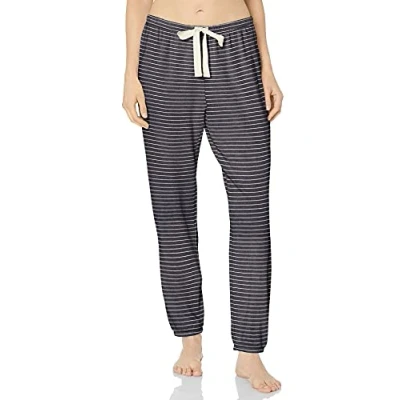 Afbeelding van Amazon Essentials Lichtgewicht lounge badstof joggingbroek voor dames (verkrijgbaar in grote maten), marineblauw strepen, XL