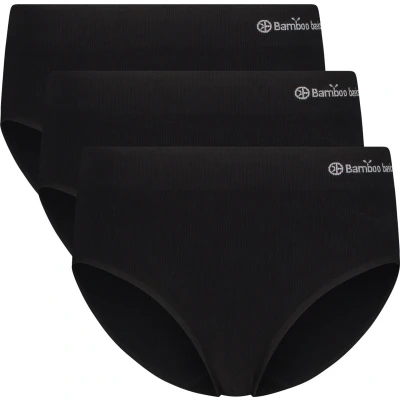 Afbeelding van Bamboo Basics naadloze slip Rosa met bamboe (set van 3) zwart