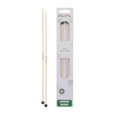 Afbeelding van KnitPro K22337 breinaalden, bamboe, bruin, 30 cm x 3,25 mm, 2