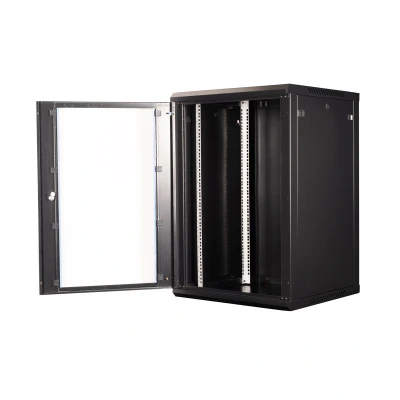 Afbeelding van VALUE 19 inch wandbehuizing 18HE, 600x600 mm zwart, bouwpakket