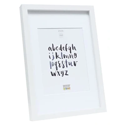 Afbeelding van Deknudt Frames Fotolijst wit met passe partout 15x20 cm / 20x30