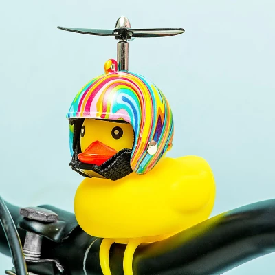 Afbeelding van Fiets Badeend Flower Power