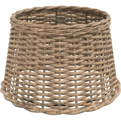 Afbeelding van Plafondlampenkap Ø45x28 cm wicker bruin
