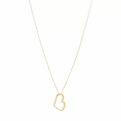 Afbeelding van Bijoutheek Collier Open hart Goud