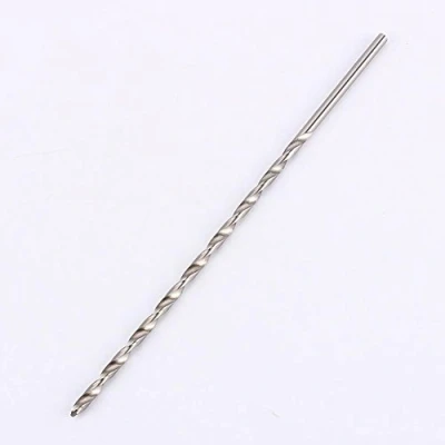 Afbeelding van helicoïdale boor met rechte schacht, boor, HSS extra lange houtboor, 200 mm, hoge snelheid stalen 4 mm diameter voor hout