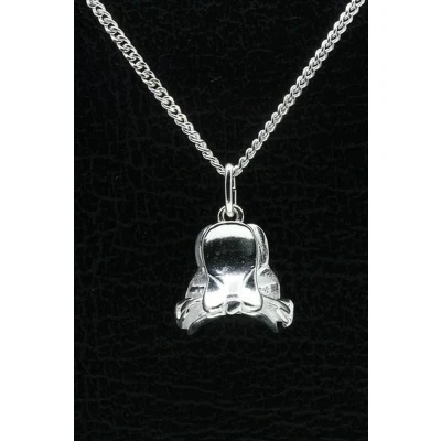 Afbeelding van Zilveren Zadel ketting hanger klein