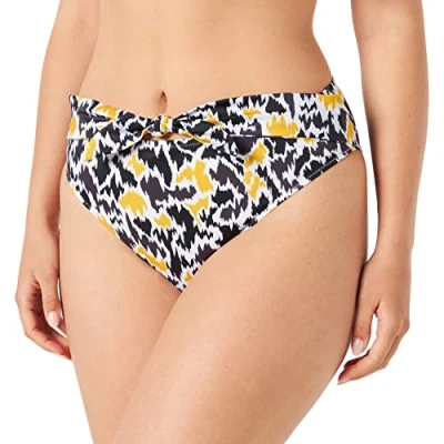 Afbeelding van Sloggi Shore Fancy Guppy Bikini Tai Zwart/Geel Small Dames