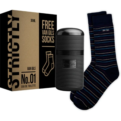 Afbeelding van Strictly No.01 30 ml + Van Gils sokken geschenkset