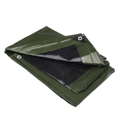 Afbeelding van Multifunctioneel zeil, zwart en groen, 240 g/m². Werkapro