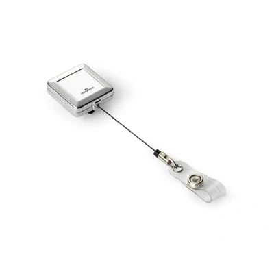 Afbeelding van Durable 832523 Afrolmechanisme Quadro met drukknopsluiting, lengte 80 cm, zilver, verpakking ࠱0 stuks.