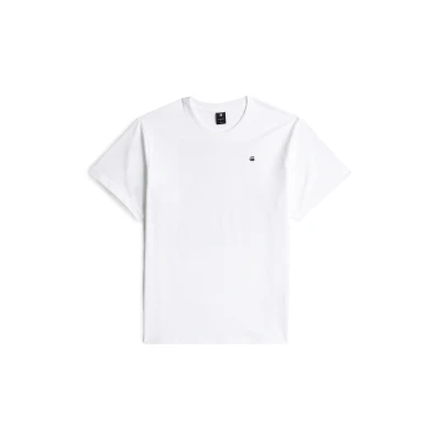 Afbeelding van G STAR BACK Photo Print Loose Tshirt print, Heren, Maat: Large, White denim