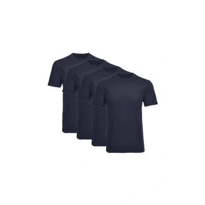 Afbeelding van Ragman 4ER PACK 1/2 ARM Rundhals Hemd, Heren, Maat: XXL, Dunkelblau