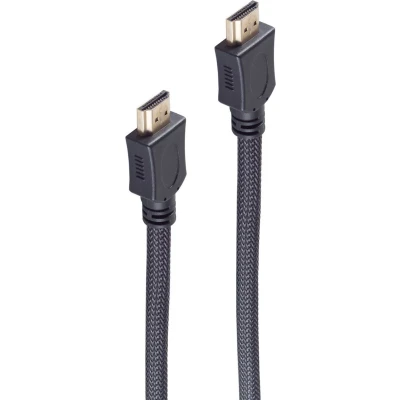 Afbeelding van HDMI 2.0 Kabel 4K 60Hz Nylon Sleeve 3 meter Zwart