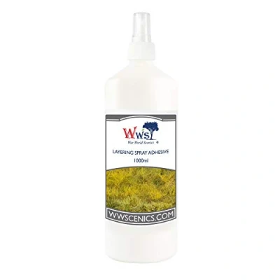 Afbeelding van War World Scenics Static Grass Layering Spray 1000ml for Model Railway Dioramas &amp; Wargame Terrain
