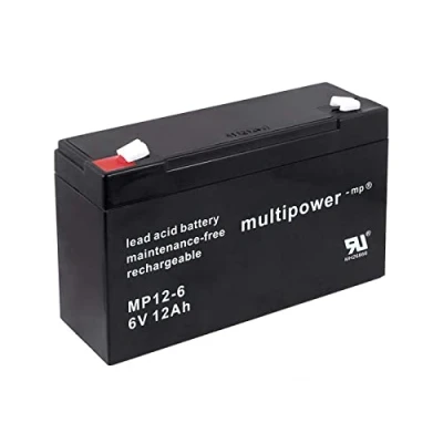 Afbeelding van akku net Lood Zuur Accu (multipower) MP12 6, 6V, Lead Acid
