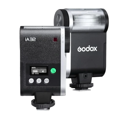 Afbeelding van Godox iA32 iFlash Camera Flash Mini Speedlite GN15 A/M Modus met S1/S2 Optiële Trigger Kantelbare Flitskop voor Fuji, Canon, Nikon, Sony, Olympus, Panasonic