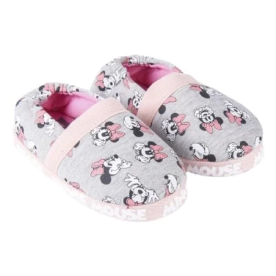 Afbeelding van Slippers Voor in Huis Minnie Mouse Lichtgrijs Schoenmaat 28 29