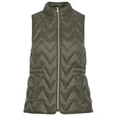 Afbeelding van Fransa Frbapadding 3 Outerwear Bodywarmer, Dames, Maat: Large, Green ink