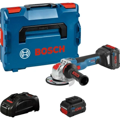 Afbeelding van Bosch Blauw GWX 18V 10 SC Professional accu Haakse slijper x Lock 2 5.5 Ah + snellader In L Boxx 06017B0402