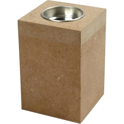 Afbeelding van Creativ Company Waxinelichthouder Hout, 10cm