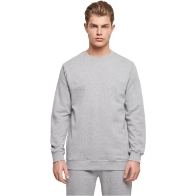 Afbeelding van Basic Crewneck Sweater met ronde hals Heather Grey XXL