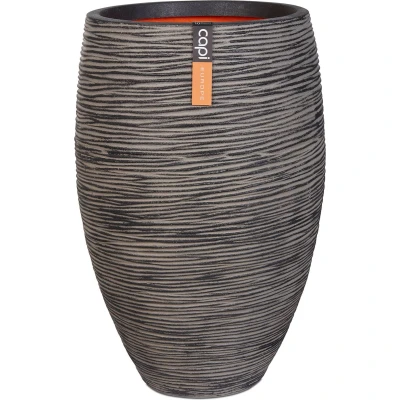 Afbeelding van Bloempot Nature Rib elegant Deluxe 40x60 cm antraciet PKOFZ1131