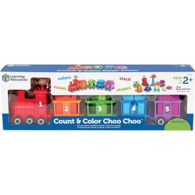 Afbeelding van Learning Resources Graaf &amp; Kleur Choo Interactief Trein Leren Speelgoed 21 Stukken Spelen Set