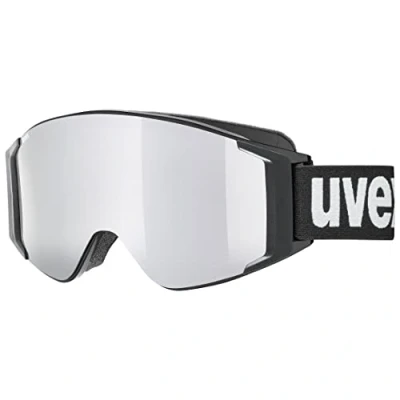 Afbeelding van uvex g.gl 3000 TOP skibril voor dames en heren gepolariseerd met verwisselbare brilglazen black/silver brown one size