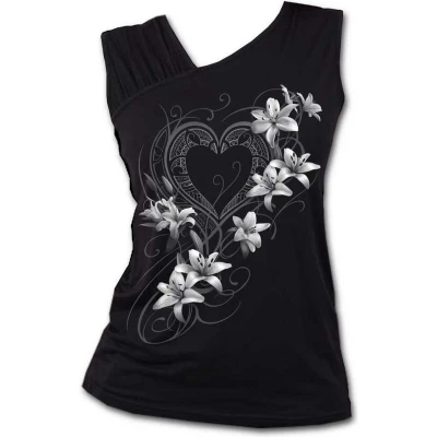 Afbeelding van Spiral Mouwloze top XL PURE OF HEART Zwart
