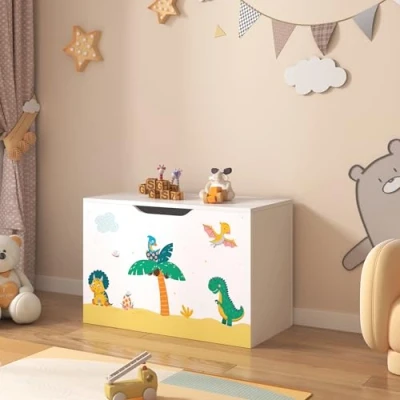 Afbeelding van Doos voor speelgoed Oleiros 40x60x30 cm dinosaurus motief
