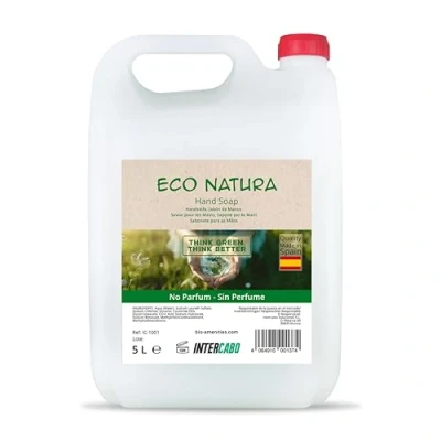 Afbeelding van Intercabo handzeep 5 liter Vloeibare zeep in voordelige verpakking crèmezeep zeepbus voor alle huidtypes Ideaal hotels, kantoren en commerciële ruimtes