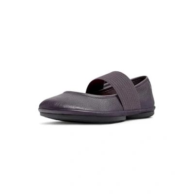 Afbeelding van Camper Right NINA Ballerina&#039;s met enkelbandjes, Dames, Maat: 38, Dunkelviolett Veloursleer