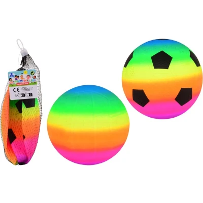 Afbeelding van John Toy Regenboogballen 2 stuks in net